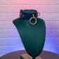 Classic Three D-Ring Leather Choker