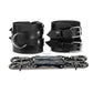 Black Bondage Cuffs with X-Straps