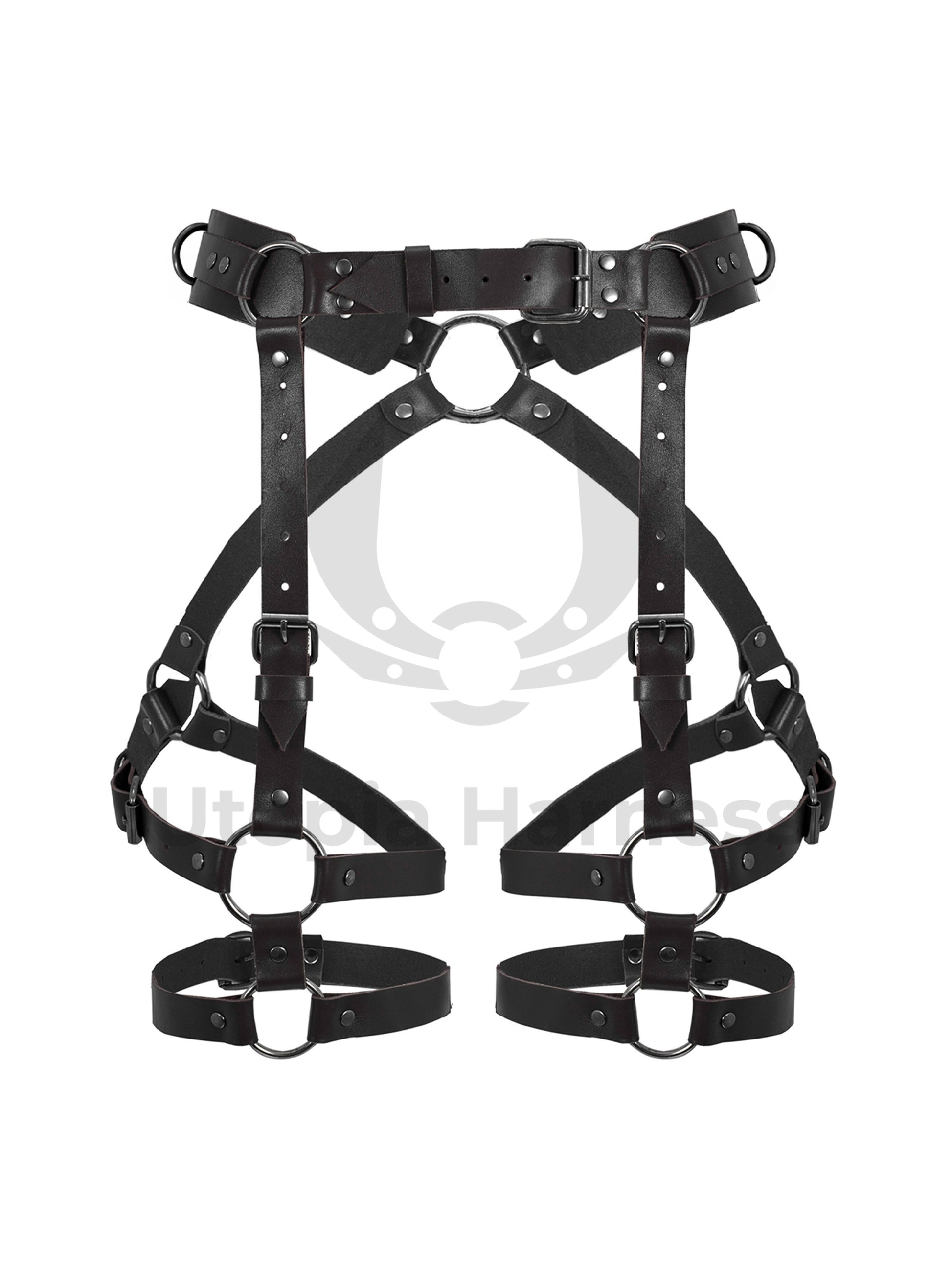 Leather Black Butt Harness Utopia Harness Leather Black Butt Harness Utopia Harness