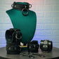 Classic Three D-Ring Collar & Cuffs Restraint Set