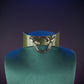 Green leather collar