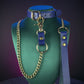 BDSM bondage set collar and leash