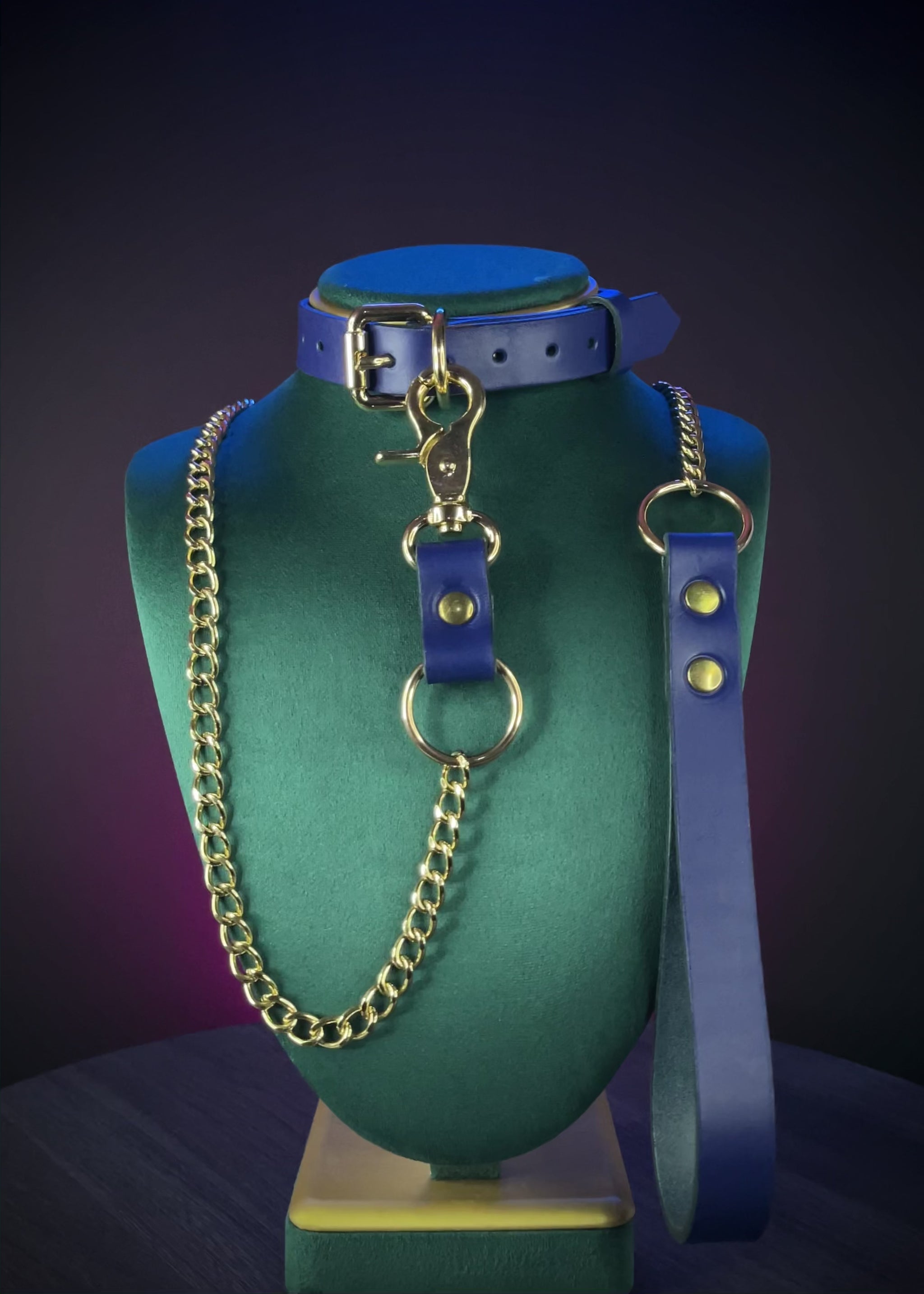 BDSM bondage set collar and leash
